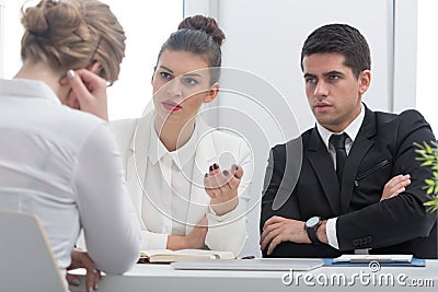 Worker who committed fraud Stock Photo