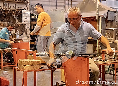 Glass Making on the Island of Murano Editorial Stock Photo