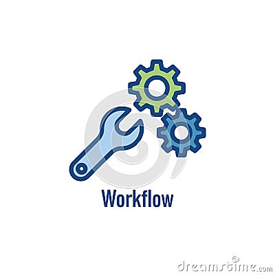 Workflow Efficiency Icon showing an aspect of efficiency in workflow Vector Illustration