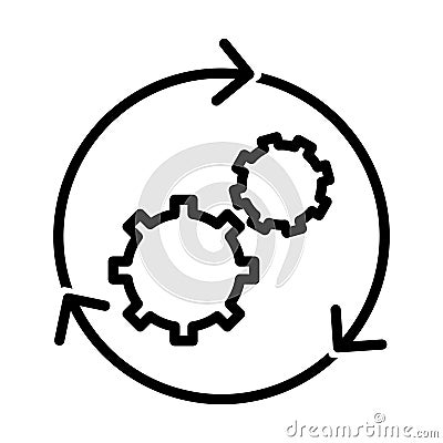 Workflow icon vector illustration Vector Illustration