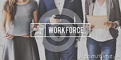 Workforce Collaboration Cooperating Partner Concept Stock Photo