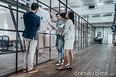 Working as a team. Stock Photo