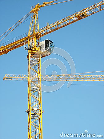 Working Crane Stock Photo