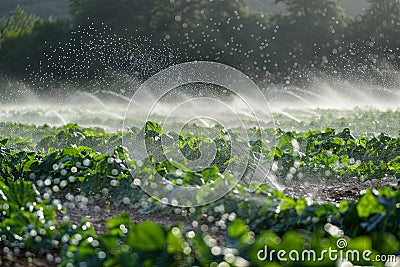 working with crops at the field agriculture Stock Photo