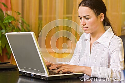 Working at home Stock Photo