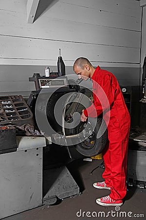 Working mechanist Stock Photo