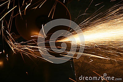 Working of metal Stock Photo