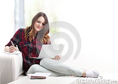 Working online Stock Photo