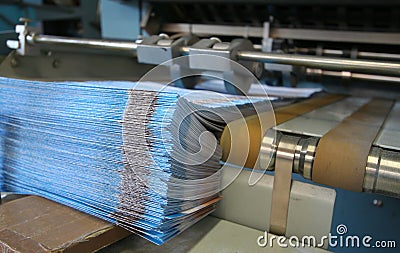 Working print machine Stock Photo