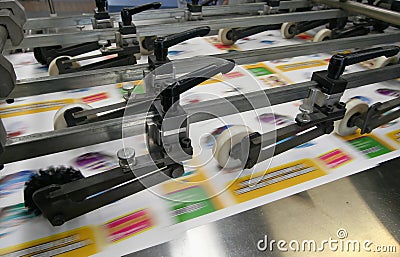 Working print machine Stock Photo