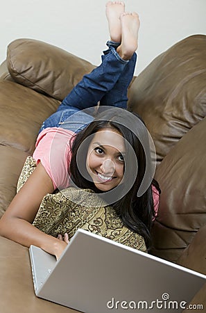 Working and Relaxing Stock Photo