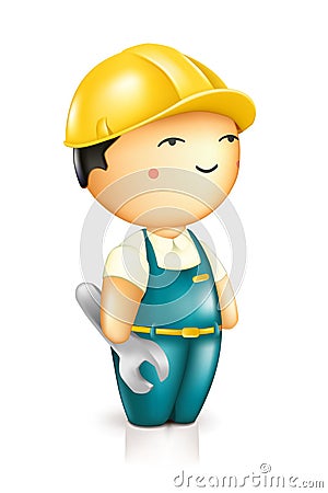 Workman Vector Illustration