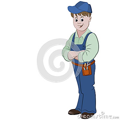 The workman or handyman Vector Illustration