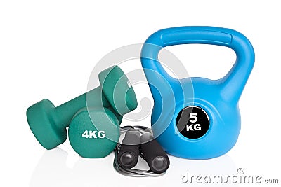 Workout equipment Stock Photo