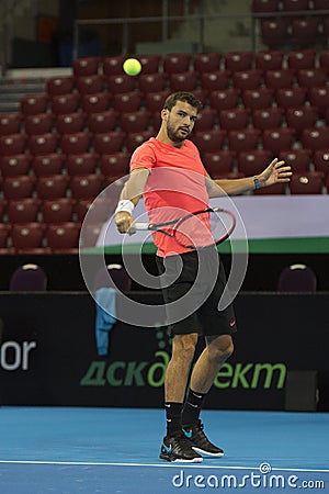 Workout on Grigor Dimitrov Editorial Stock Photo