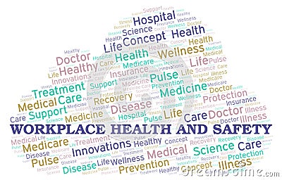 Workplace Health And Safety word cloud Stock Photo