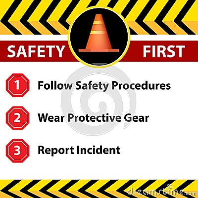 Workplace Safety Sign Icon Vector Illustration