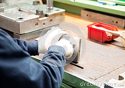 Workshop - manufacturing molds Stock Photo