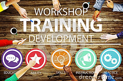 Workshop Training Teaching Development Instruction Concept Stock Photo