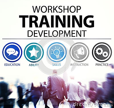 Workshop Training Teaching Development Instruction Concept Stock Photo