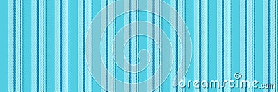 Workshop vertical lines textile, us fabric background seamless. Factory texture vector pattern stripe in cyan and light colors Stock Photo
