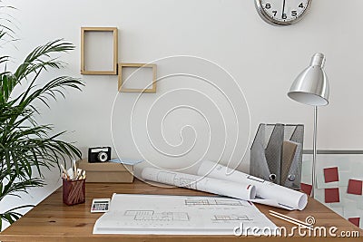 Workspace of creative designer Stock Photo