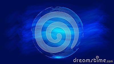 Worl map point line composition representing the global network connection international meaning Stock Photo
