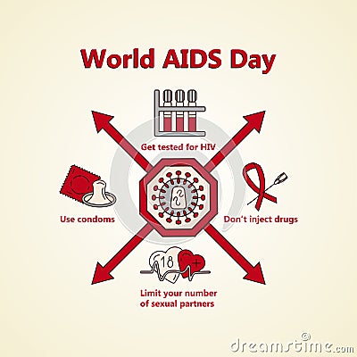 World Aids Day concept Vector Illustration