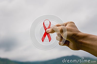 WORLD AIDS DAY concept. Stock Photo