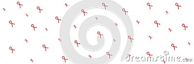 Aids awareness ribbon. Red ribbon HIV. Information animation on a medical theme. Red Ribbon Awareness. World AIDS Orphans Day. Wor Stock Photo