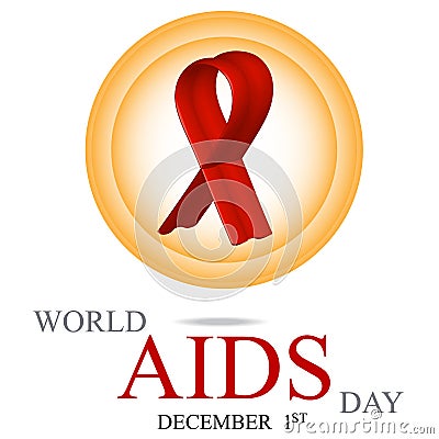 World AIDS Day. Cartoon Illustration