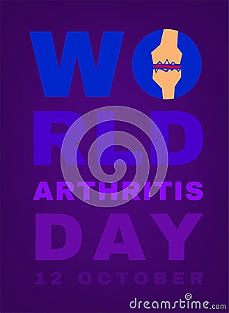 World arthritis day Vector Illustration