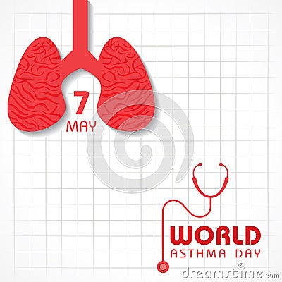 World Asthma Day Vector Illustration