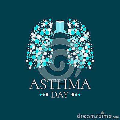 World Asthma Day illustration Vector Illustration