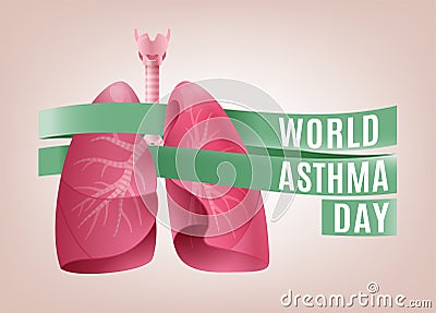 World asthma day Vector Illustration