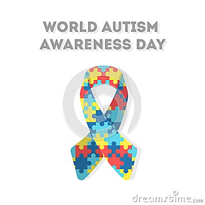 World Autism Awareness Day. Vector Illustration