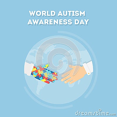 World Autism Awareness Day. Vector Illustration