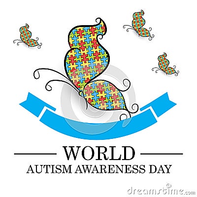 World Autism Awareness Day. Stock Photo