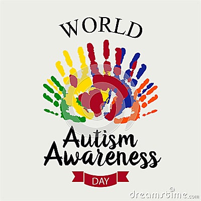 World Autism Awereness Day Vector Illustration