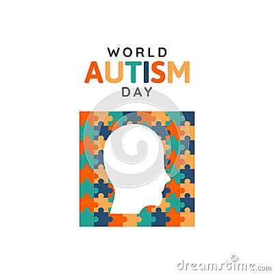 World autism day illustration Vector Illustration
