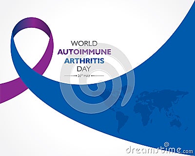 World Autoimmune Arthritis Day observed on 20th May Vector Illustration