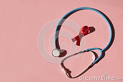 World awareness AIDS Day. Campaign to combat HIV infection Stock Photo
