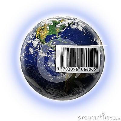 World Barcode Stock Photo