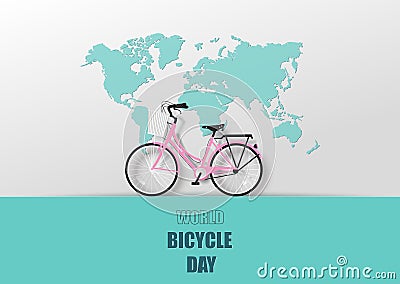 World Bicycle Day Vector Illustration