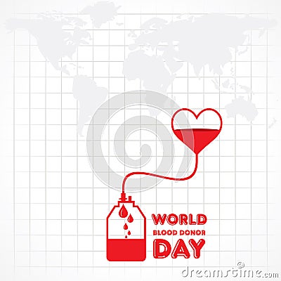 World Blood Donor Day Vector Illustration