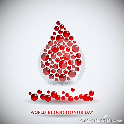 World blood donor day image. Vector Illustration