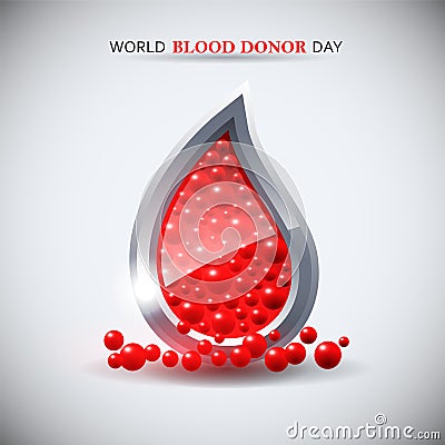 World blood donor day image. Vector Illustration