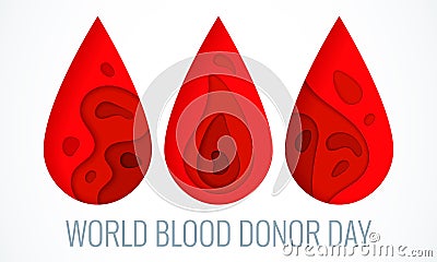 World blood donor day poster Vector Illustration