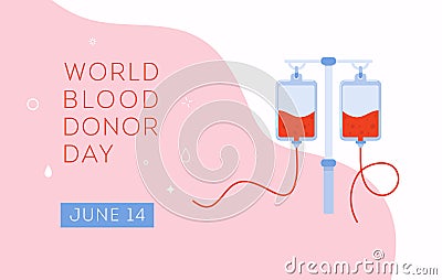 World Blood Donor Day vector background Vector Illustration