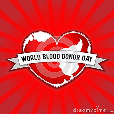 World Blood Donor Day. Vector illustration for holiday. 14 June. Vector Illustration